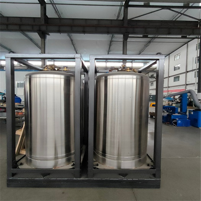 500L Vertical Portable Liquid Oxygen Nitrogen CO2 LNG Container Tank