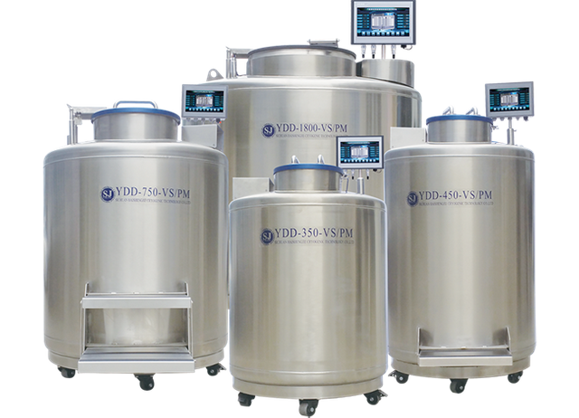 350~890 Liter Liquid Nitrogen Cryo Dewar Tank LN2 Stainless Steel Containers