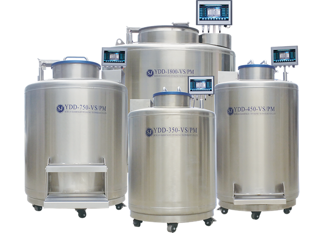 350~890 Liter Liquid Nitrogen Cryo Dewar Tank LN2 Stainless Steel Containers