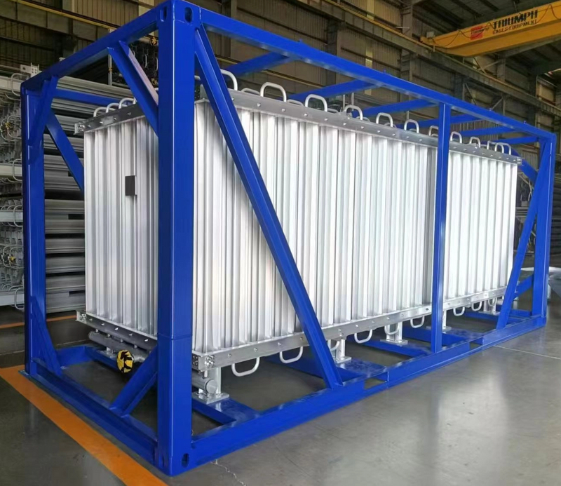 2000Nm3/h 20FT ISO Frame ASME TPED Atmospheric Evaporator