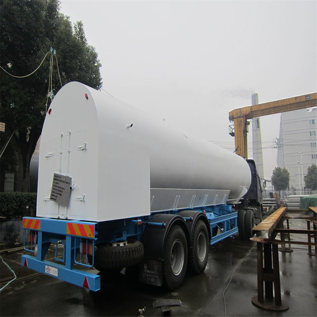 Cryogenic Liquid Nitrogen Semi-trailer LIN Transportation Road Tankers