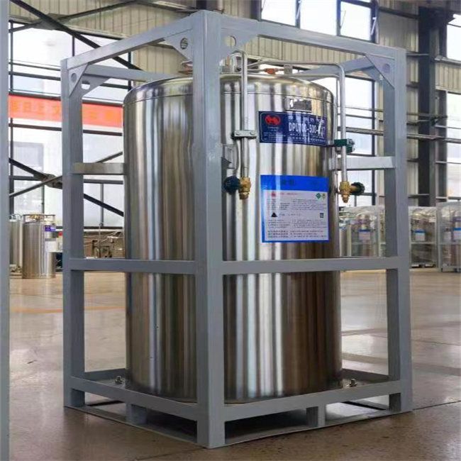 500L Vertical Portable Liquid Oxygen Nitrogen CO2 LNG Container Tank