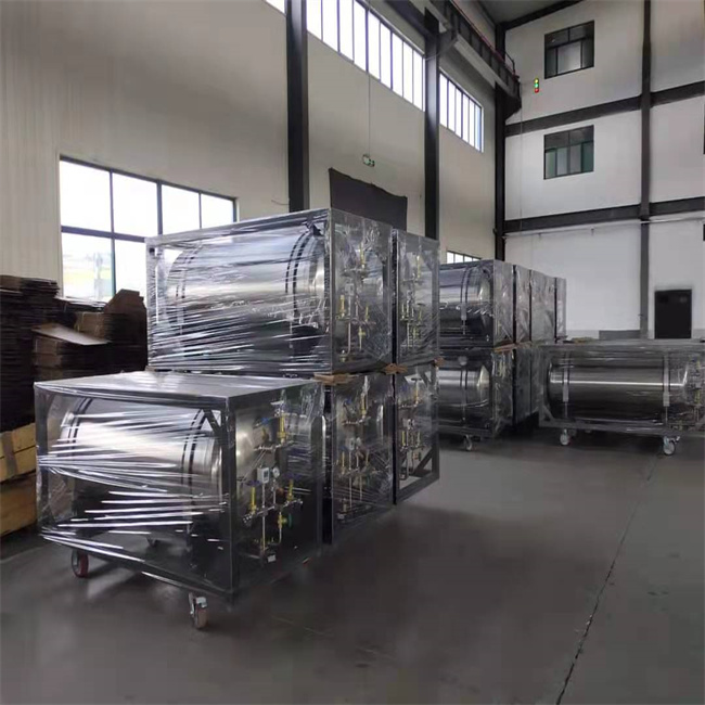 500 Liter Horizontal Cryogenic Liquid Oxygen Nitrogen Argon Tanks