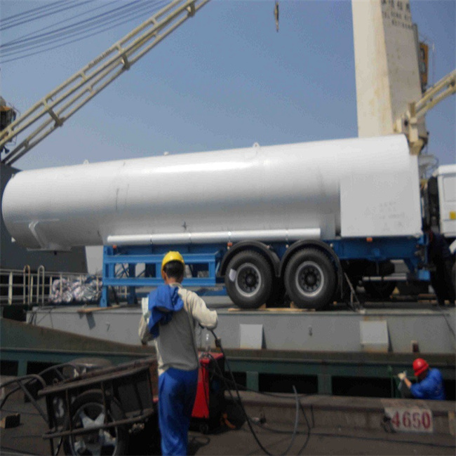 Cryogenic Liquid Oxygen Semi-trailer LOX LIN Lorry Road Tankers