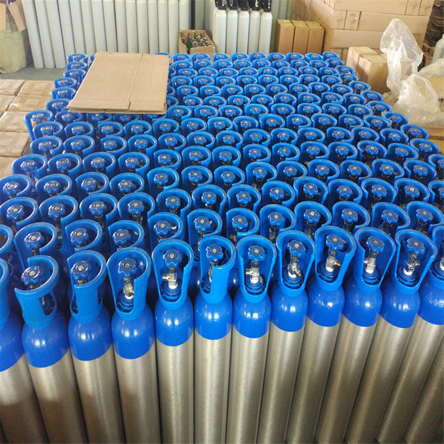 1.5L~37.8L 150bar Carbon Dioxide Aluminum Cylinders DOT-3AL