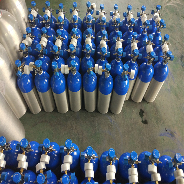 1.2~46.4L EN ISO DOT Medical Gas Aluminum Cylinders