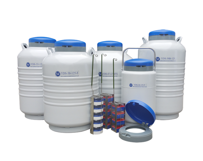  2L~10L Portable Liquid Nitrogen Dewar Tank for Semen Biological Storage