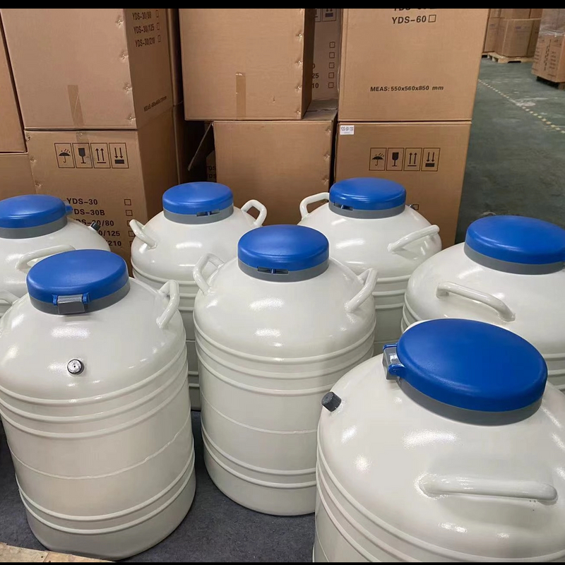 30 Liter Aluminum LN2 Dewar Tanks Liquid Nitrogen Containers